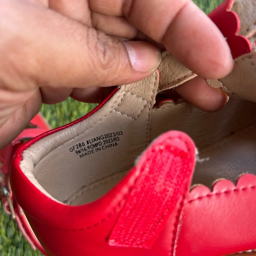 Elegant Red Kids Dress Shoes